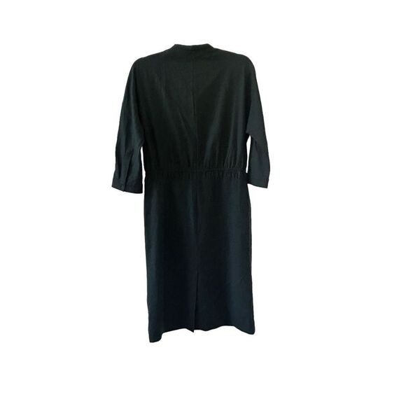 COS Wool Long Sleeve Dress Women's Navy Size US 8 - Picture 3 of 6